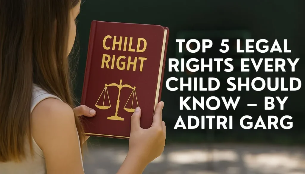 Top 5 Legal Rights Every Child Should Know – By Aditri Garg