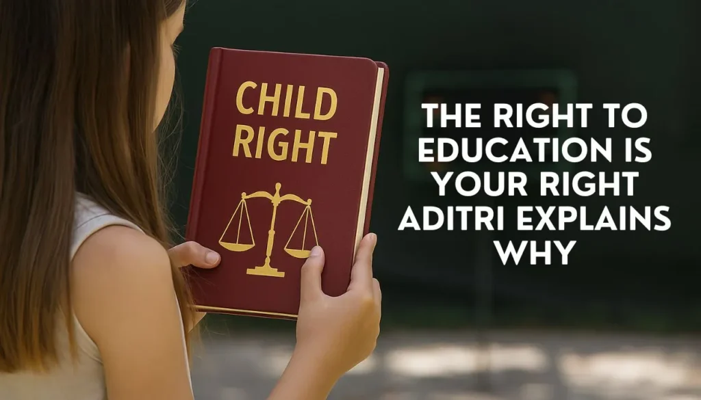 The Right to Education is your Right Aditri Explains Why